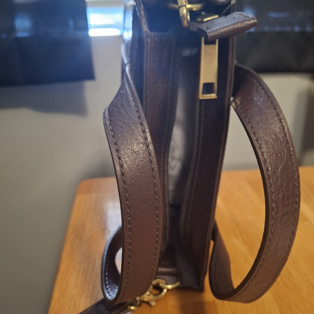 Fossil Maisie Mini Satchel Snake Print Crossbody Tote/Purse - Picture 3 of 15